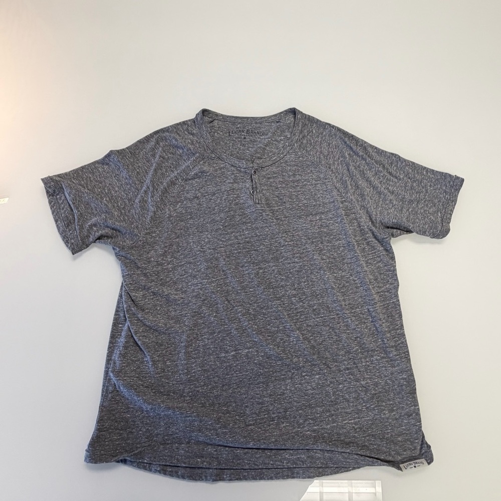 Lucky Brand Heather Gray Short Sleeve Tee